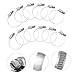 BUGUUYO 250pcs Double Wire Hose Clamp Assortment Kit for Industrial Diy Auto Boat Spring Clips Water Clamp Fuel Line Clip