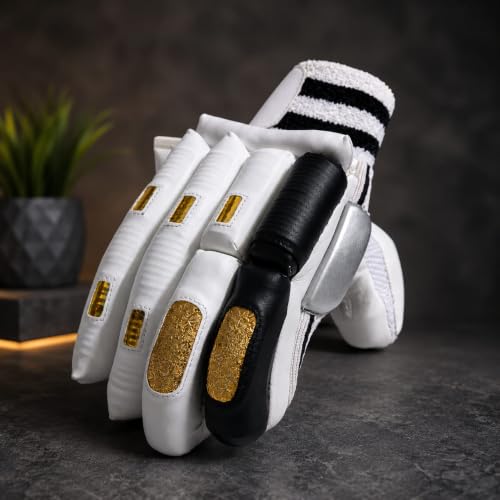 Image of Rovers Player Edition Cricket Gloves for Mens | Highperformance Adult Cricket Batting Gloves (Black, Right)