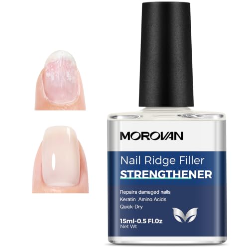 Morovan Nail Strengthener And Growth: Milky White Nail Polish Nail Hardener