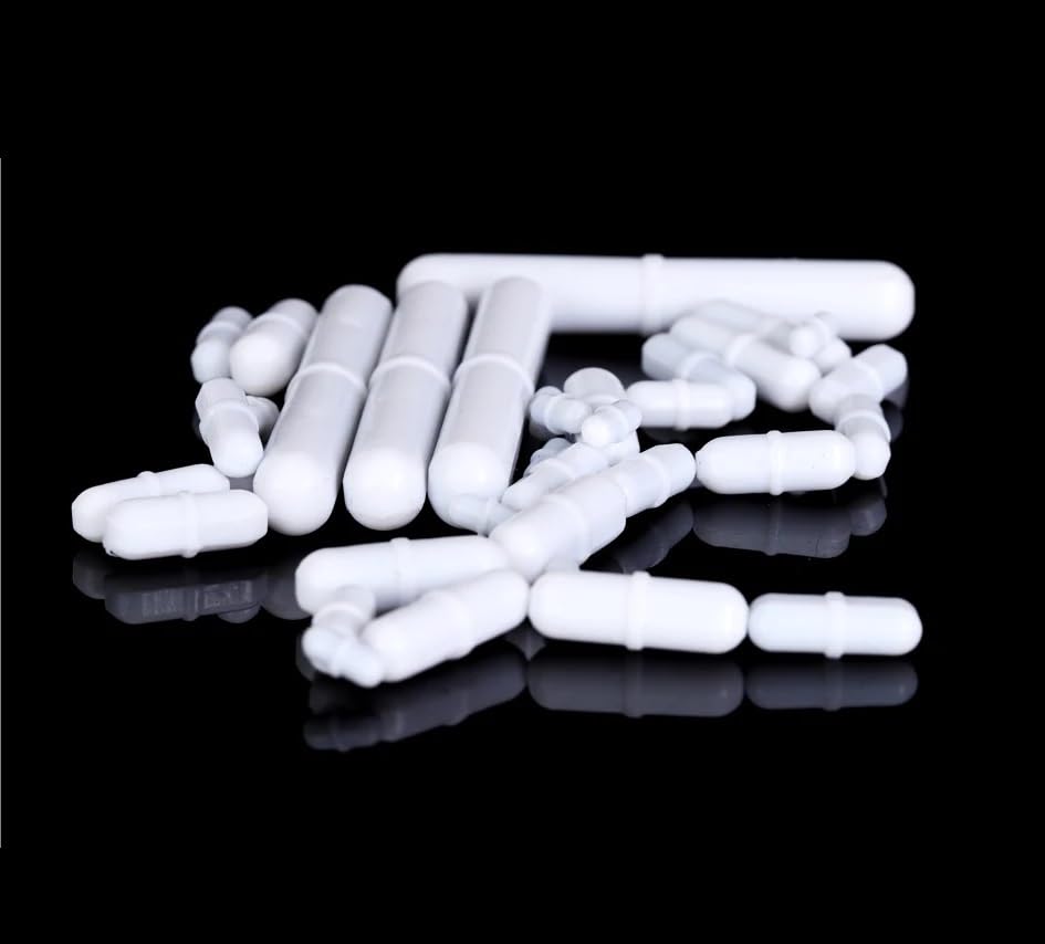 Agitador magnético de PTFE de 10 Uds., varillas agitadoras de politetrafluoroetileno en forma for uso en laboratorio(B700(D10xL70mm))