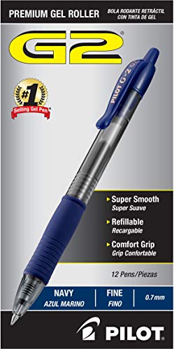 Pilot bolígrafos gel azul navy 12 unidades
