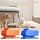 2 Stück Kartonschneider Für Katzenkratzbretter, Einzigartiger Und Effizienter Karton-Trenner, Ideal Für Katzenkratzer Und Handgefertigte Katzenbetten(Gelb + Blau)