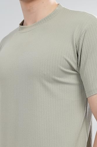 Image of SHODOX Men's Polycotton Solid Round Neck Regular Fit Tshirt (Pack of 1)