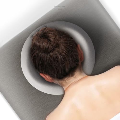 Ahuuen Coussin de massage pour le visage | Coussin de table de massage | Oreiller de massage pour appuie-tête | Coussin ergonomique pour le visage | Pour massage du visage pour spa, salons, massage