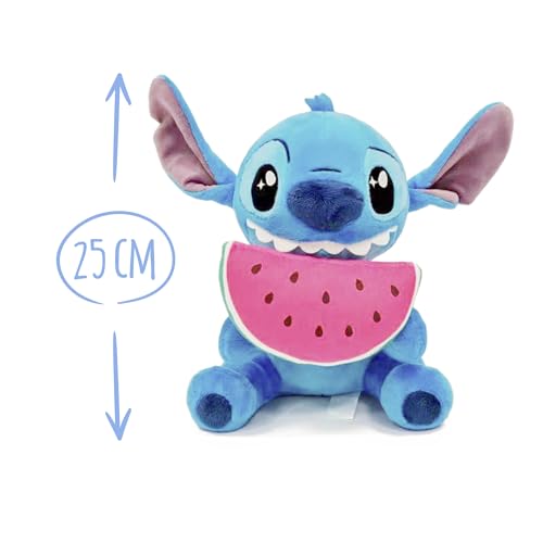 Peluche DISNEY Stitch 25 cm Avec pastèque 100% Originale Pour tous les âges - vue 4