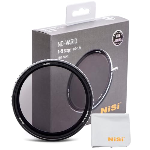 Image of NiSi - 95mm Swift True Color ND-Vario + Cleaning Cloth - Variable ND Filter 1-5 Stops (ND2-ND32), w /Lens Case and Lens Cap - Compatible with NiSi Swift System Filters