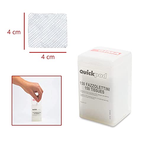 Gima - Taschentücher imprägniert mit 70% Isopropylalkohol, in einer praktischen Speisekammer, mit hermetisch verschlossenem Deckel verhindert Verdunstung, 36601