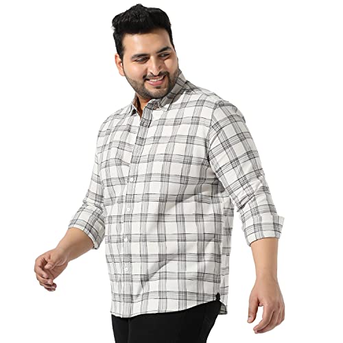 Image of Instafab Plus Men's Button Up Regular Fit Shirt for Casual Wear Modern Clothing Shirt Crafted with Regular Sleeve, Comfort Fit & High-Performance for Everyday Wear