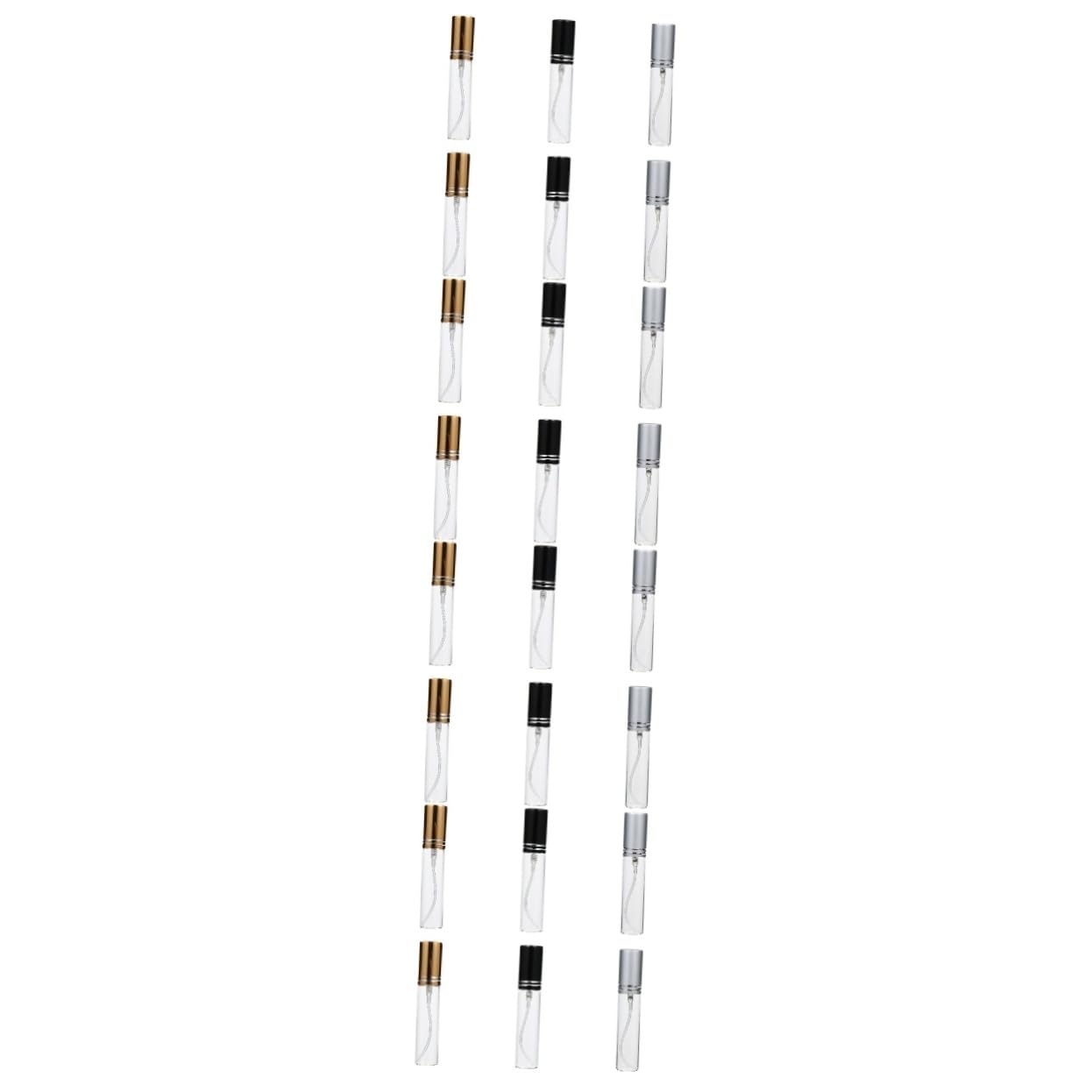 minkissy 24stücke Parfümzerstäuber Tragbare Nachfüllbare Sprühflasche Mit Feinem Nebel Für Kosmetik Und Ätherische Öle Hochwertige Dichtung Vermeidung Von Auslaufen