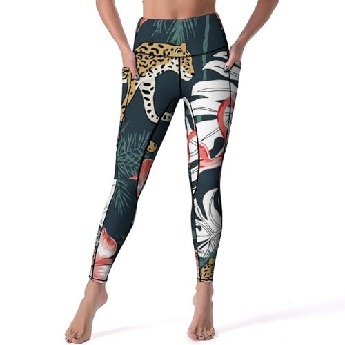 Legging de sport yoga Flamant pour gym et jogging S