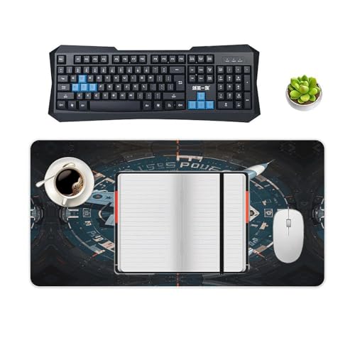 Mouse Pad Grande Gamer Air Force Fighter Jet Rubber miniatura 4