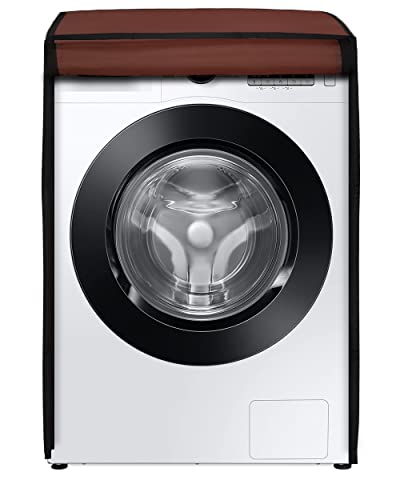 Image of Amazon Brand - Umi. Front Load Washing Machine Cover Suitable for Bosch 6.5 Kg, 7 Kg, 7.5 Kg, 8 Kg, 8.5 Kg, 9 Kg (63cmsX63cmsX81cms, BROWN)