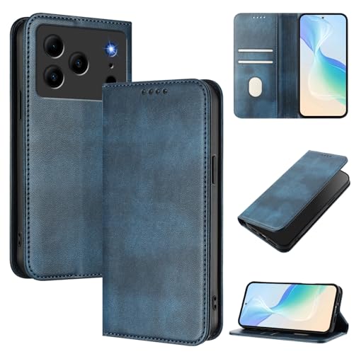 �X�}�z�P�[�X �Ή��@�� for Doogee Note 56 (Pro) / Note 56 Plus �yPU+���U�[+�V�F���z �t���b�v�X�^���h �}�O�l�e�B�b�N�N���[�W���[ �J�[�h�X���b�g���z Blue