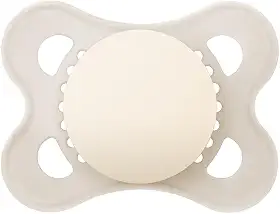 MAM Baby 1 Chupeta Original Com Bico Simétrico de Silicone SkinSoft para Crianças 0-6 Meses Embalagem Blister, Neutra