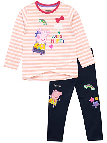 Peppa Pig Girls' Peppa T-shirt and Leggings
