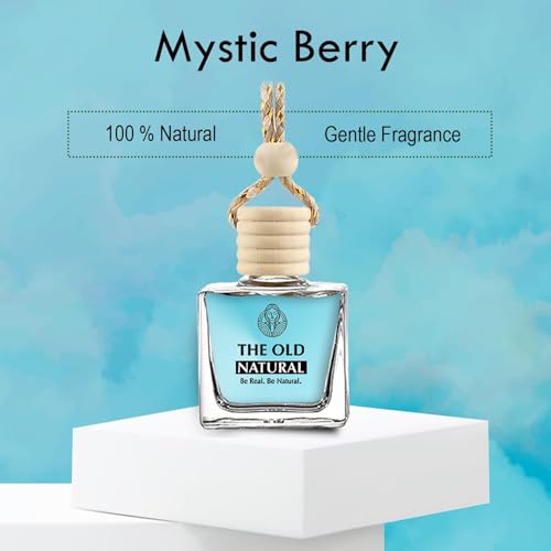Image of Car Freshener with Essential Oils Fragrance in Glass bottle with Wooden Diffuser Lid | Expressions, Mystic Berry and Mystery Car Freshener Combo Pack of Boxes (10 * 3ml)