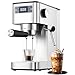 Aptliton Espresso Machine, 15Bar Barista Pump Espresso Coffee Maker with Milk Frother for Lattes and Cappuccino, 1.4L Water Tank, One-Touch Operation, LED Display, Compact for Home and Office Use