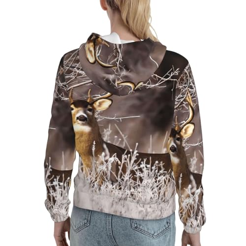 Sweat à capuche femme EdWal Free pull ajusté de style authentique