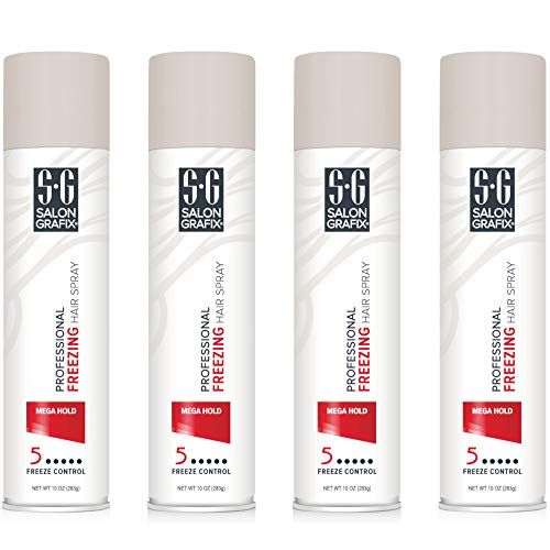 Salon Grafix Mega Hold Spray Fijador de Pelo 10 onzas x4 miniatura 1