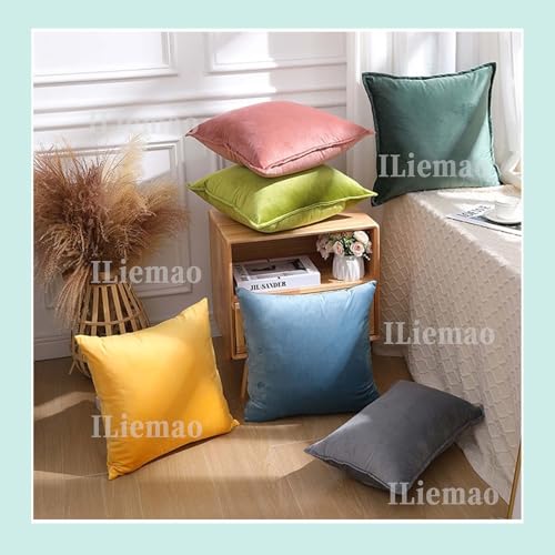 Housse de coussin en coton et polyester rouge avec fermeture invisible 65x100 cm