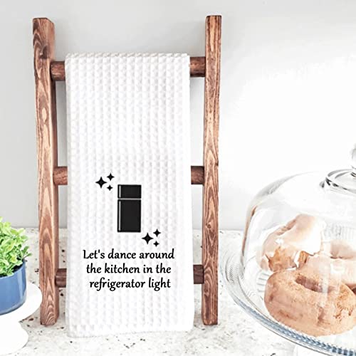 Tsotmo Housewarming Gift Let's Dance Around The Kitchen In The Refrigerator Light Kitchen Towel Dish Towel (Refrigerator Light Towel) #TOP3
