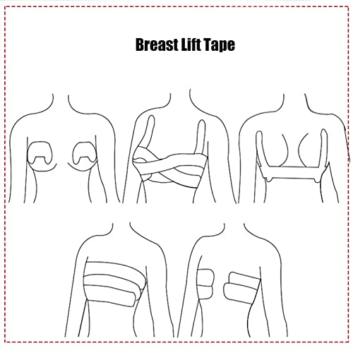 Fita para levantamento de seios, fita para levantamento de seios para a pele, algodão impermeável pa