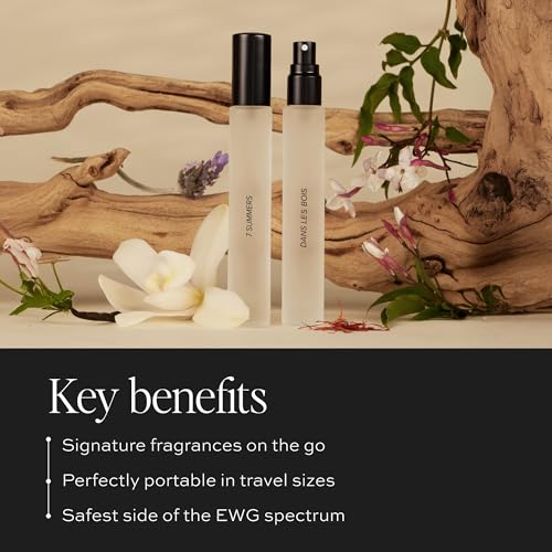 Image of DIME Beauty Signature Fragrance Duo Set - 2-Piece Travel Perfume Gift Set for Women, 7 Summers, Coconut & Lavender & Dans Les Bois, Woody Floral, 2 x 10 ml