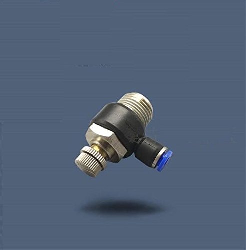 Pneumatic Flow Control Valve Push In Tube OD 5/32 or 4mm X NPT 1/8