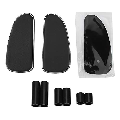 stronerliou 1PCS Universal Car Apoyabrazos Ajustable Codo Aliviar la Fatiga(Plata Negra)