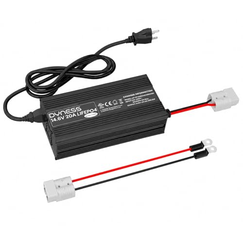 Dyness 12V 20A Lithium Battery Charger, Fast Charging 14.6V LiFePO4
