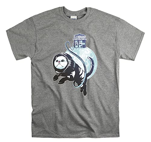T-shirt astronaute unisexe gris en taille L pour homme et femme