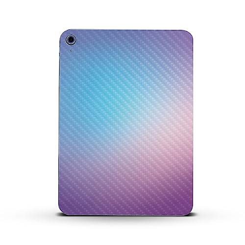 Image of MightySkins Carbon Fiber Skin Compatible with Apple iPad 10.9 inch 10th Gen (2022) Full Wrap Kit - Royal Haze | Protective, Durable Textured Carbon Fiber Finish | Easy to Apply | Made in The USA