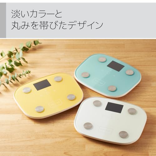 エレコム(ELECOM) エレコム 体重計 体組成計 バックライト付き エクリア ホワイト HCS-FS03WH の商品画像 6