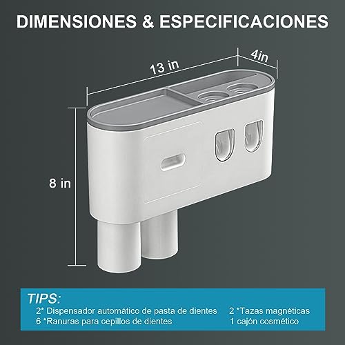 La Mejor Recopilación de Portacepillos los mejores 5. 5 portacepillos marca GuDoQi (2)
