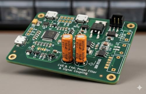 Image of Fixed Aluminum Radial Electrolytic Capacitors 10UF 63V - Pack of - 2