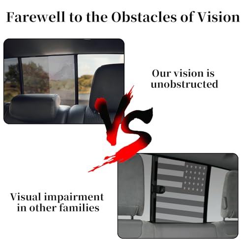 Image of Rear Window Decals for Trucks - 65x22 in Back Window Decals Fit Most Pickup Trucks SUV, Vinyl American Skull Flag Back Window Decal for Car Personalized Decoration - Skull Decal-2
