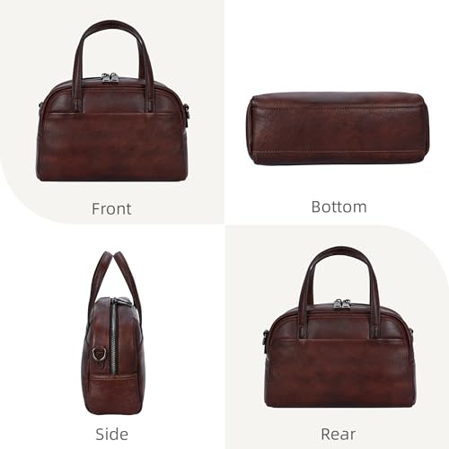 Image of Iswee Genuine Leather Purses for Women Shoulder Handbags Designer Hobo Crossbody Purse Top Handle Purse