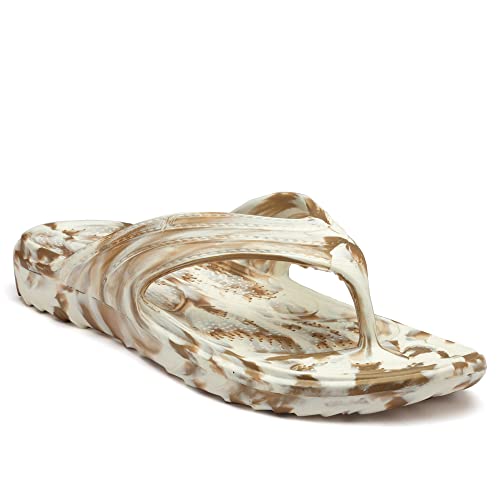 SOLETHREADS ORTHO ELITE MARBLE L | Durable | Sturdy | Light | Comfortable | Shock Absorbent | Slippers | Flip Flops for Women