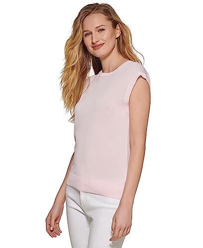 Image of DKNY Women's Sleeveless Lightweight Crew Neck Sweaters