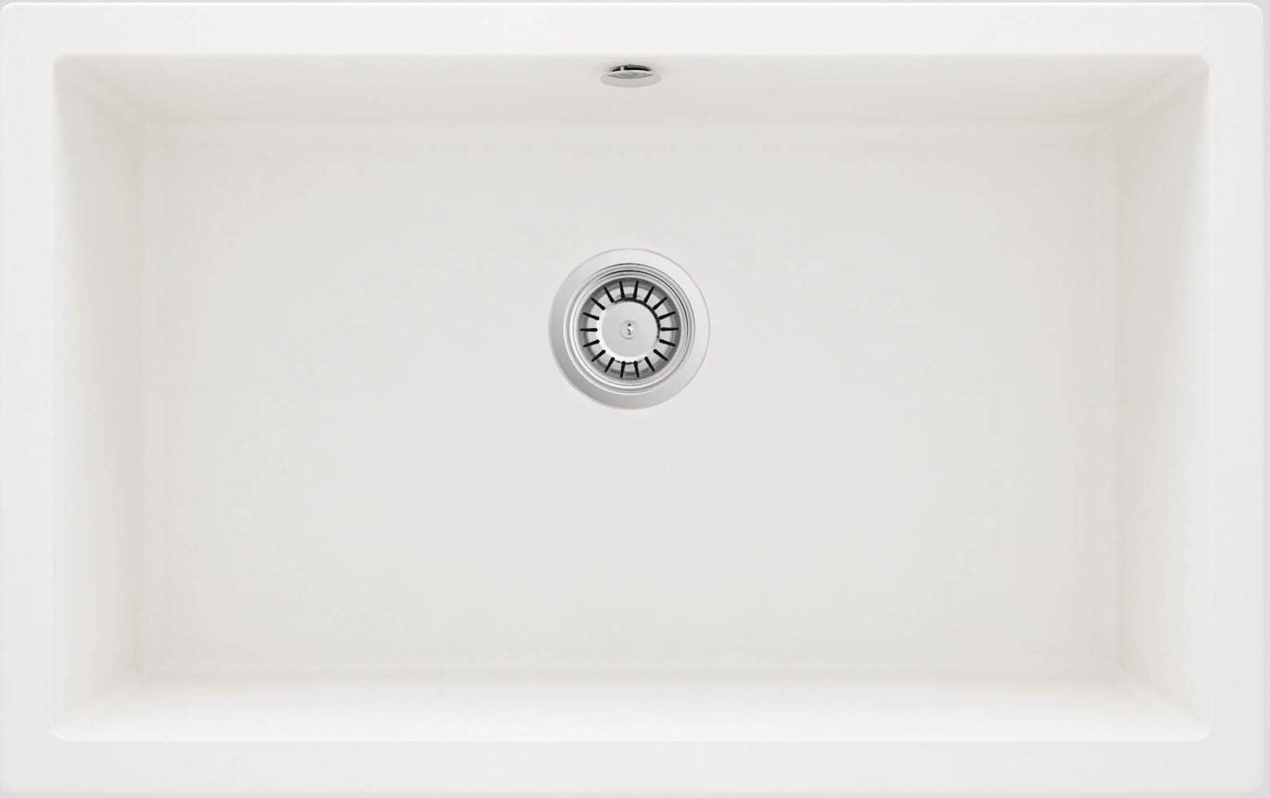 Kitchen Sink Made of Granite and with a Single Bowl from Deante Corda - Alabaster - ZQA_A10D