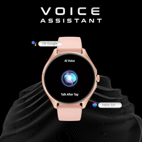 Image of Fire-Boltt Apollo 2 Smartwatch 36.3mm (1.43 inch) AMOLED Display, Bluetooth Calling, 100+ Sports Modes, Voice Assistant, Health Suite, IP67 Water Resistant, Smart Notifications. (Pink)