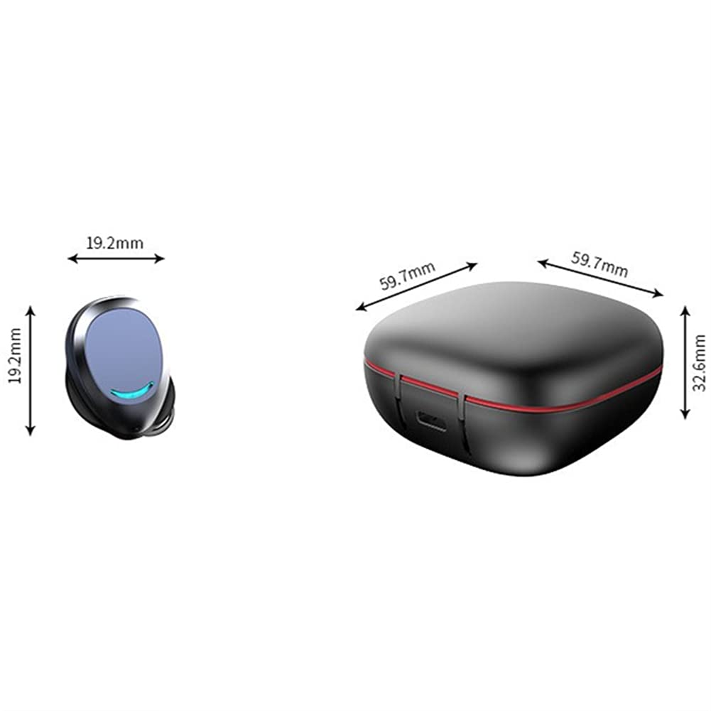 Cuffie Bluetooth in Auricolari in Esecuzione dell'orecchio con Rumore cancellazione del Microfono, Cuffie Auricolari Wireless con Microfono, per Lavoro, Sport, Gioco