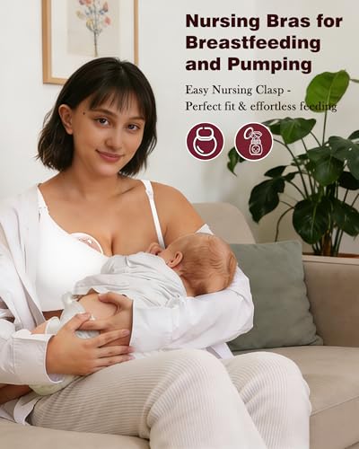 Image of As Fairy Seamless Nursing Bras for Breastfeeding Soft Wireless Sleep Maternity Bralette Regular and Plus Size