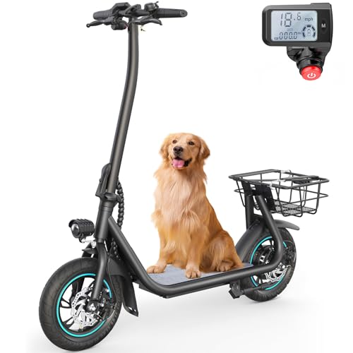 URBANMAX X2 Electric Scooter for Adults with Basket, 12' Adult Electric Scooters...