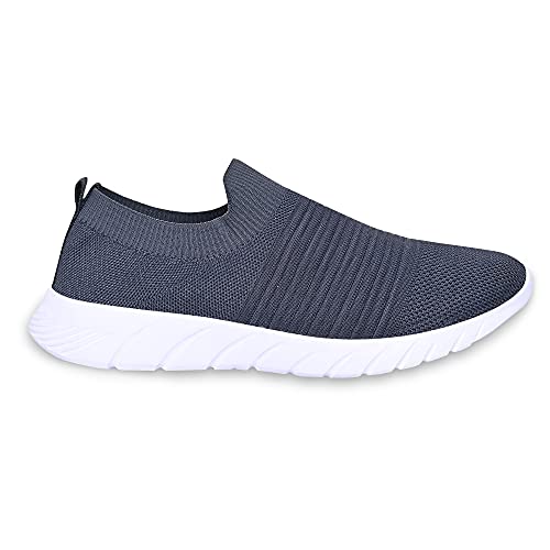 Image of SKITTER Men's Lightweight Slip-On-Shoes Polyester Material Black Color Footwear (GN-110)