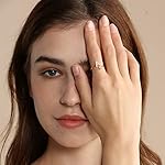 Haoze Initial Letter Ring for Women Gold Silver Stackable Alphabet Rings with Initial Adjustable Crystal Inlaid Initial Rings Gifts Above 12 Years Old - Image 3