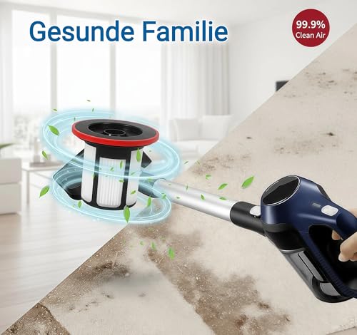 2 Stück Filter für Bosch Akku-Staubsauger Unlimited 6‎ Series BKS6111P/BCS611AM/BBS611PCK/BCS612W/BCS612GB/BCS61GB/BCS61113