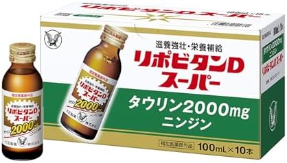 （21:30時点） 【指定医薬部外品】大正製薬 リポビタンDスーパー 100mLx10本 栄養ドリンク 疲労回復・栄養補給に タウリン配合