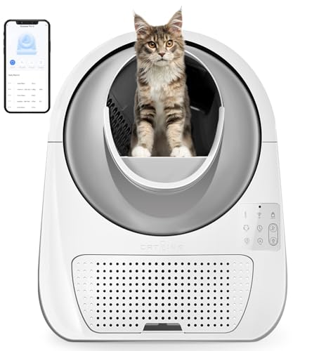 Image of CATLINK Self Cleaning Automatic Litter Box for Cats - Hands-Free Cleanup with App Control, Double Odor Removal - Extra Large Size for 3.3~22lbs Cats - Smart Robot Cat Litter Box (Upgrade)