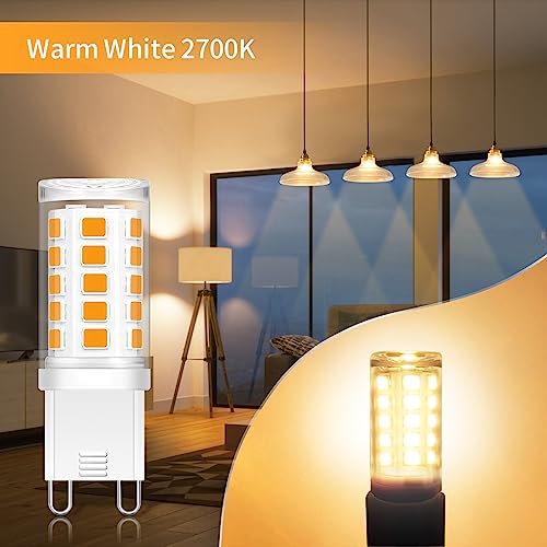 G9 LED Lampen Led Glühbirne Warmweiß 2700K G9 LED 3W Entspricht 28W 30W 40W Halogenlampen, 360° Abstrahlwinkel G9 Led Birnen Stiftsockellampe,360LM AC 220V 230V CRI> 85,Nicht Dimmbar Kein Flimmern …